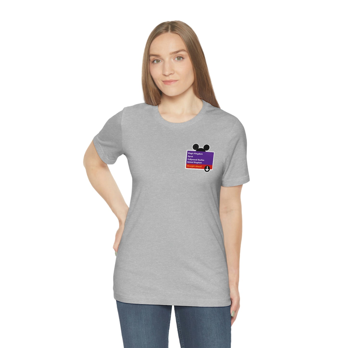 Purple Road Sign Corner Logo Tee